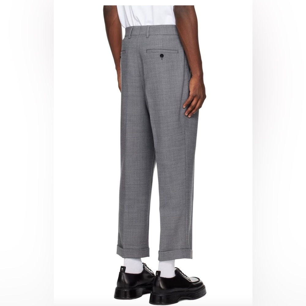 Ami Paris Gray Tailored Trousers